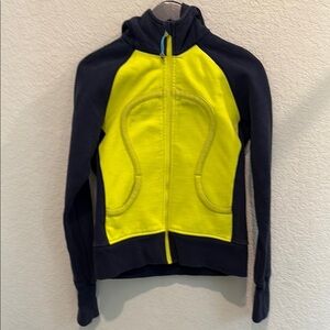 Lululemon Yellow and Black Jacket Size 8